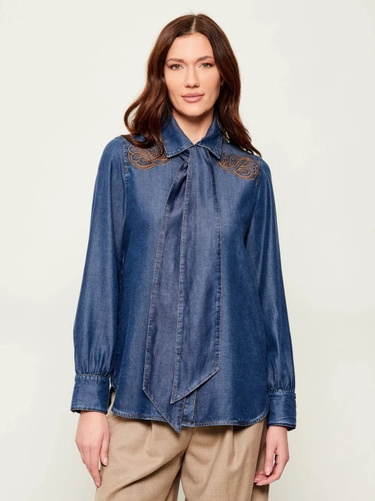 Zdjęcie produktu Marc Cain Jeansowa koszula | Loose fit granatowy