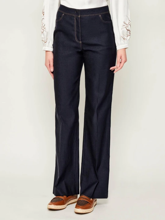 Zdjęcie produktu Marc Cain Jeansy FAID | Relaxed fit | high waist granatowy
