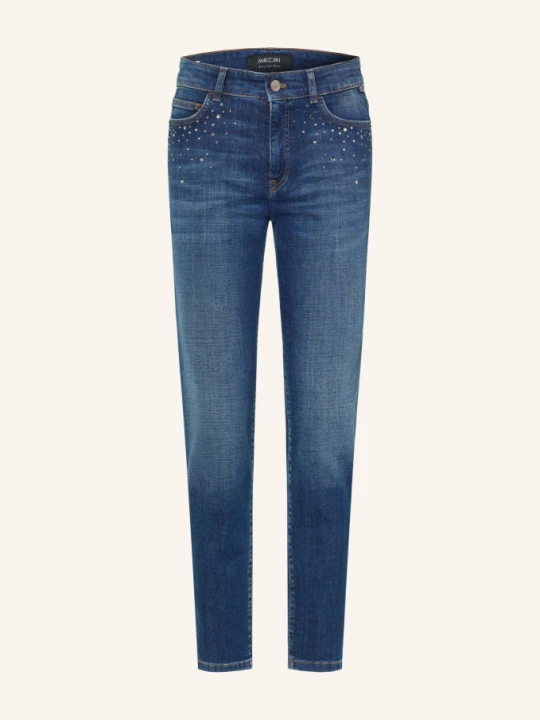 Zdjęcie produktu Marc Cain Jeansy Skinny Silea Z Kamyczkami Ozdobnymi blau 357 vintage indigo