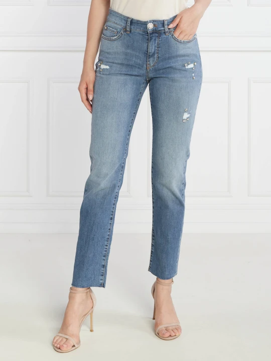 Zdjęcie produktu Marc Cain Jeansy | Slim Fit | low waist niebieski