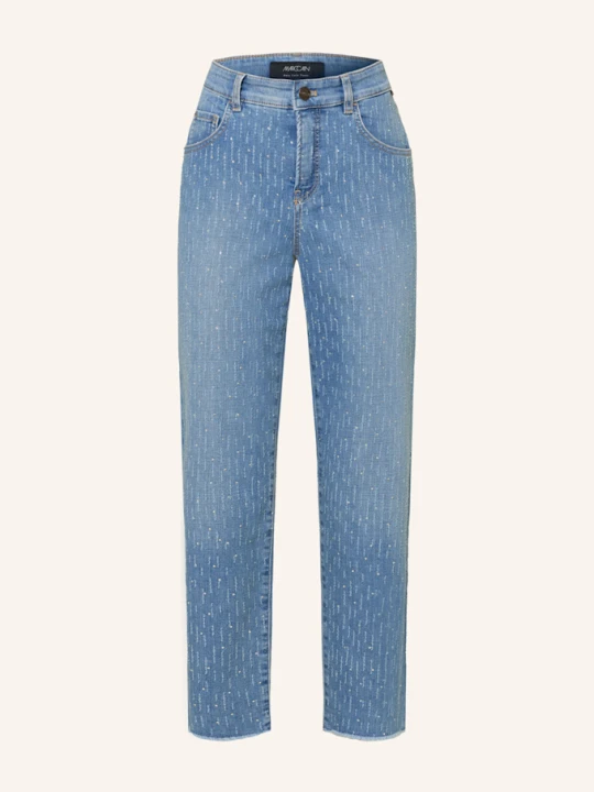 Zdjęcie produktu Marc Cain Jeansy Straight Roha Z Ozdobnymi Kamykami blau