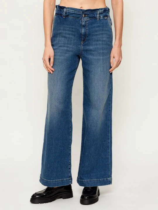 Zdjęcie produktu Marc Cain Jeansy WAUKE | Relaxed fit | high waist niebieski