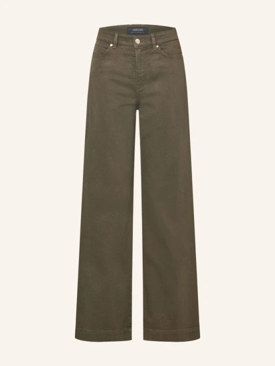 Zdjęcie produktu Marc Cain Jeansy Wide Leg Warri Z Brokatową Przędzą gruen 599 forest night new