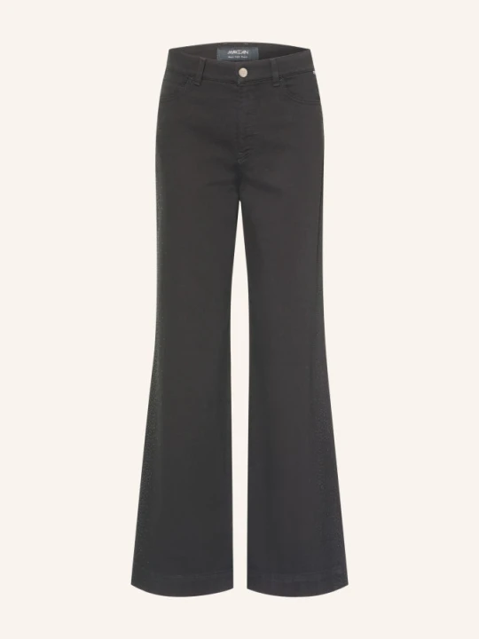 Zdjęcie produktu Marc Cain Jeansy Wide Leg Warri Z Kamyczkami Ozdobnymi schwarz 900 black new