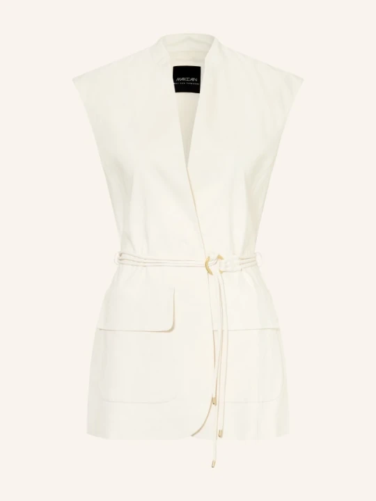 Zdjęcie produktu Marc Cain Kamizelka Typu Blazer Z Lnu weiss 112 bright ecru