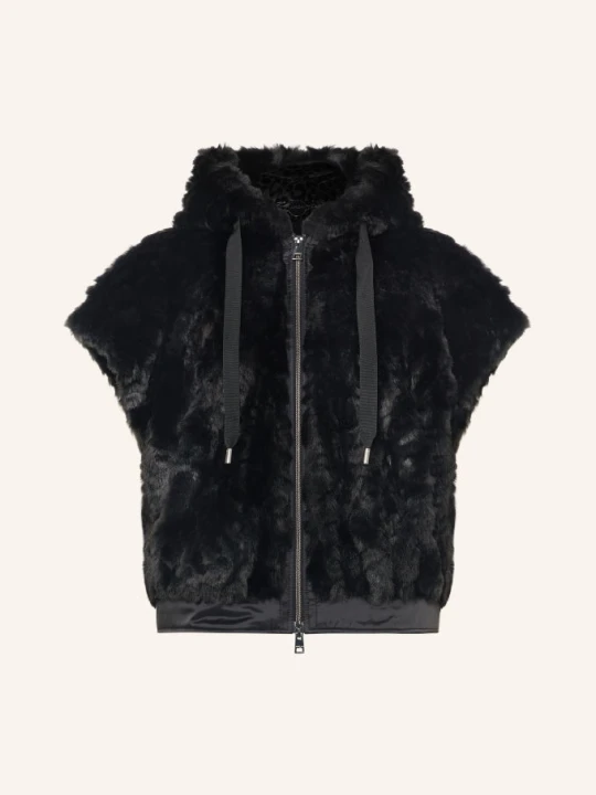 Zdjęcie produktu Marc Cain Kamizelka Ze Sztucznego Futra schwarz 900 black new