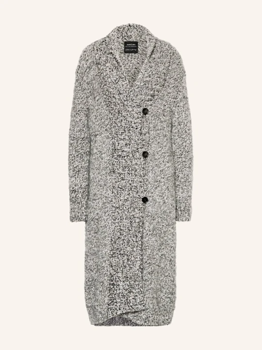 Zdjęcie produktu Marc Cain Kardigan Z Błyszczącą Przędzą grau 836 soft charcoal