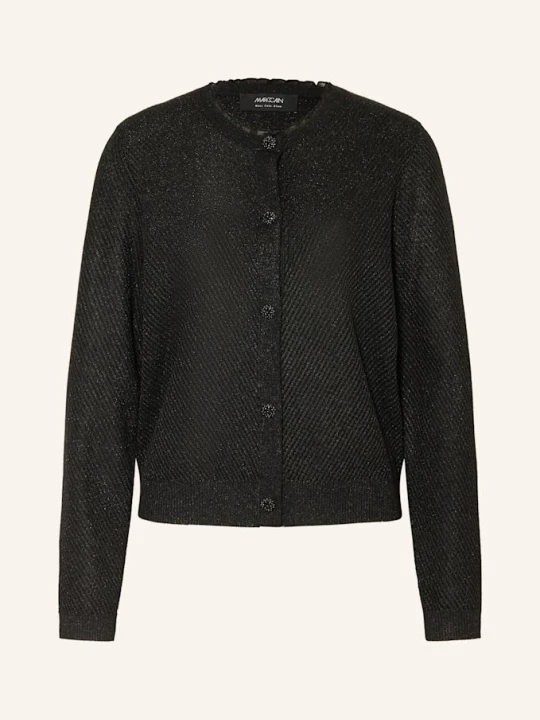 Zdjęcie produktu Marc Cain Kardigan Z Błyszczącą Przędzą schwarz 900 BLACK