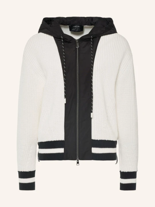 Zdjęcie produktu Marc Cain Kardigan Z Mieszanki Materiałów schwarz 190 white and black