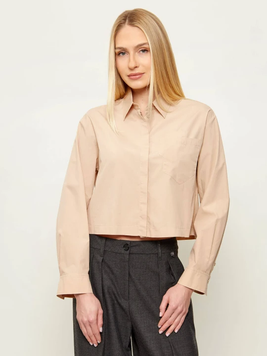 Zdjęcie produktu Marc Cain Koszula | Cropped Fit beżowy