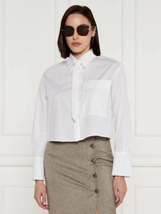 Zdjęcie produktu Marc Cain Koszula | Cropped Fit biały