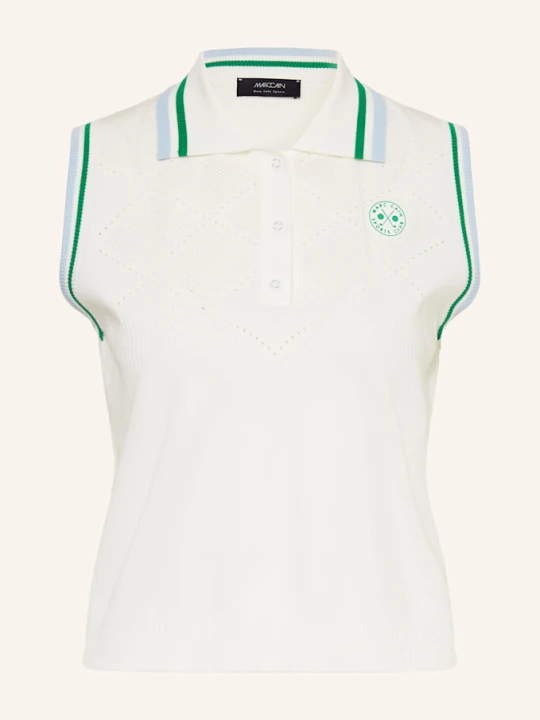 Zdjęcie produktu Marc Cain Koszulka Polo Z Dzianiny weiss 110 off
