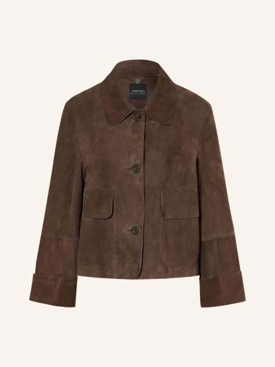 Zdjęcie produktu Marc Cain Kurtka Skórzana braun 697 seal brown