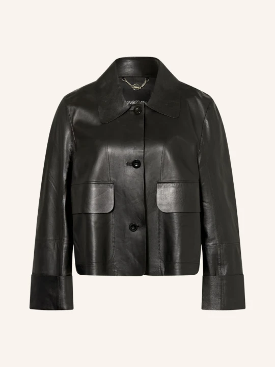 Zdjęcie produktu Marc Cain Kurtka Skórzana schwarz 900 black new