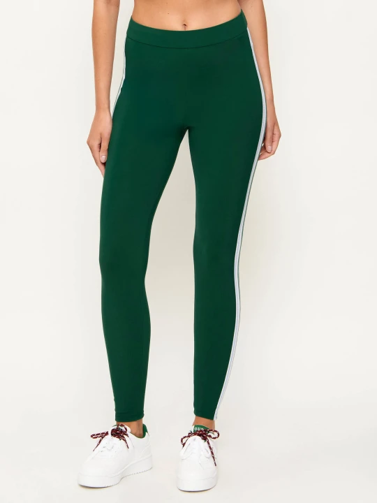 Zdjęcie produktu Marc Cain Legginsy | Skinny fit butelkowa zieleń