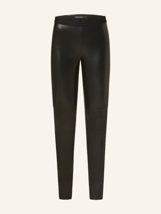 Zdjęcie produktu Marc Cain Legginsy Z Imitacji Skóry schwarz 900 CZARNY