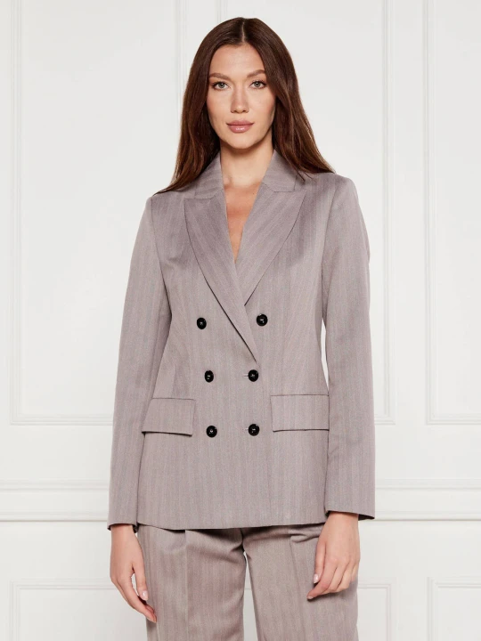 Zdjęcie produktu Marc Cain Marynarka | Oversize fit | z dodatkiem wełny beżowy
