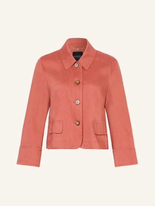 Zdjęcie produktu Marc Cain Marynarka Z Lnu rot 488 etruscan red