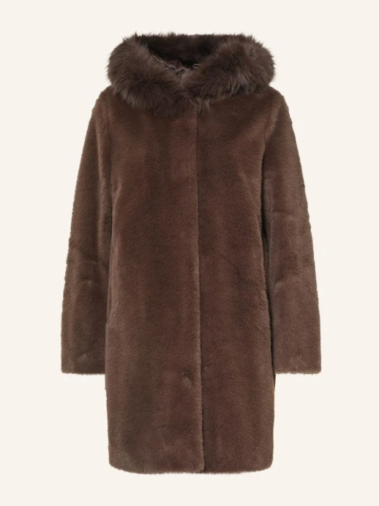 Zdjęcie produktu Marc Cain Płaszcz Ze Sztucznego Futra braun 697 seal brown