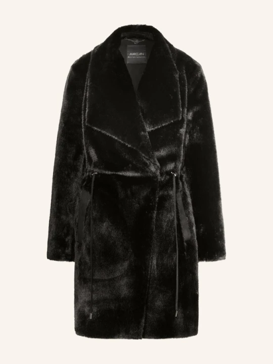 Zdjęcie produktu Marc Cain Płaszcz Ze Sztucznego Futra schwarz 900 black new
