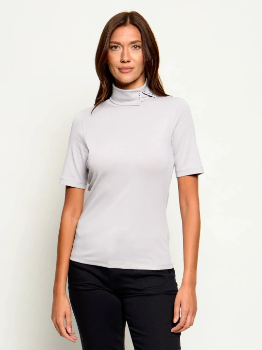 Zdjęcie produktu Marc Cain Półgolf | Slim Fit szary