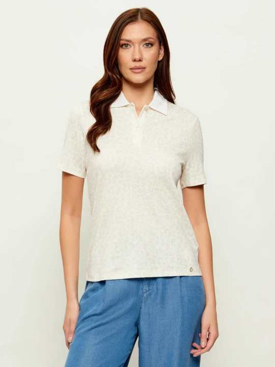 Zdjęcie produktu Marc Cain Polo | Casual fit ecru