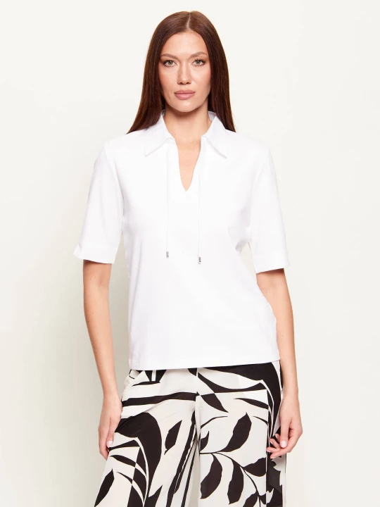 Zdjęcie produktu Marc Cain Polo | Loose fit biały