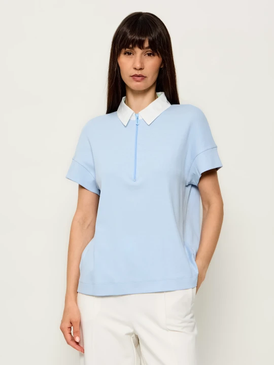 Zdjęcie produktu Marc Cain Polo | Regular Fit błękitny