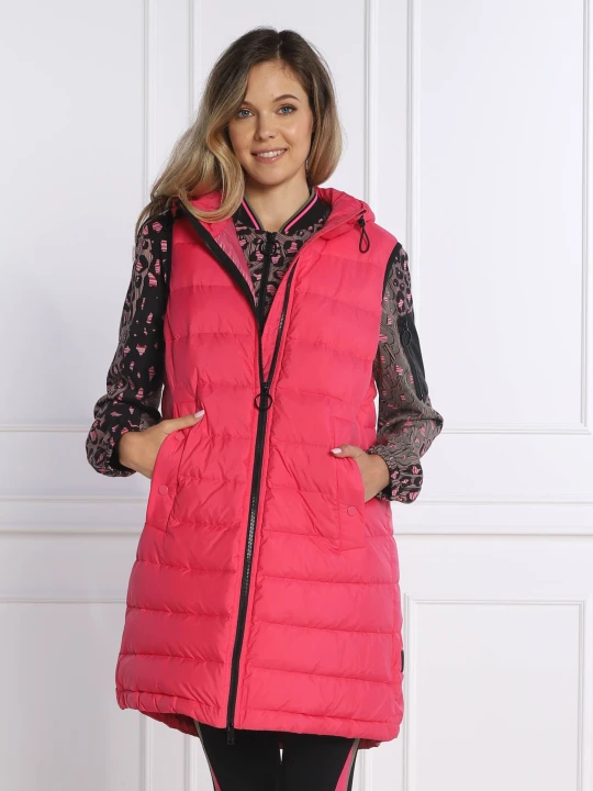 Zdjęcie produktu Marc Cain Puchowy bezrękawnik waistcoat | Casual fit różowy