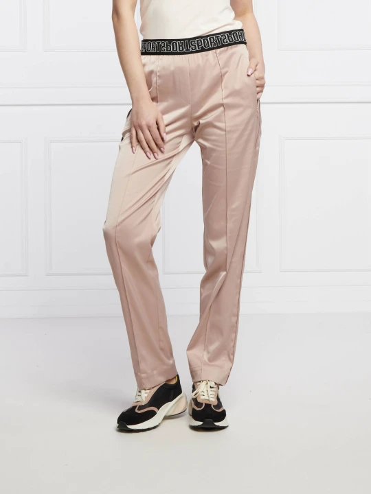 Zdjęcie produktu Marc Cain Satynowe spodnie | Relaxed fit beżowy