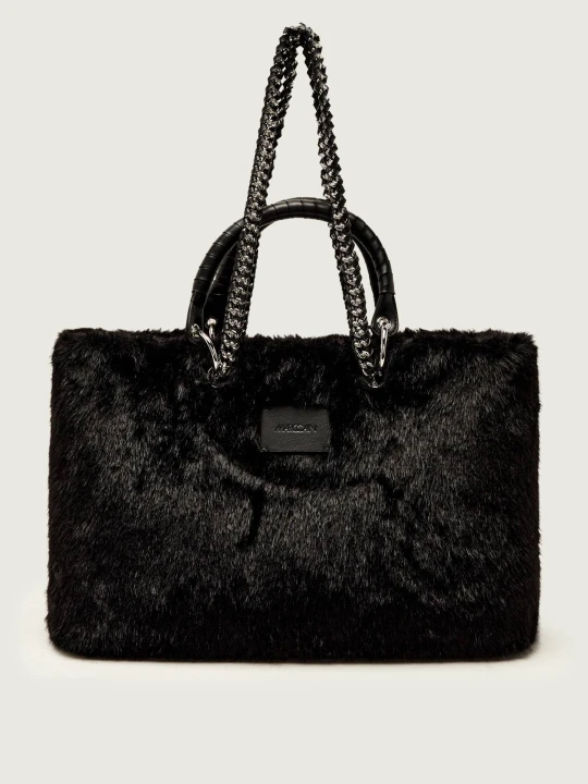Zdjęcie produktu Marc Cain Shopperka | shearling czarny