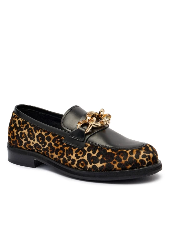 Zdjęcie produktu Marc Cain Skórzane loafersy brązowy