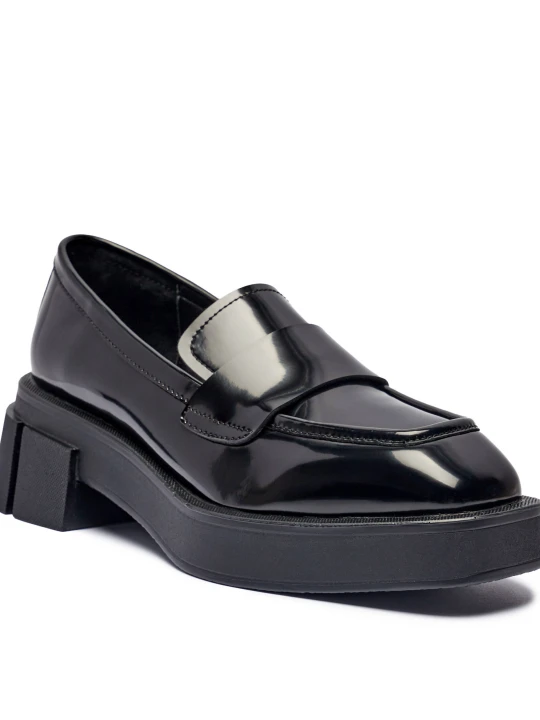 Zdjęcie produktu Marc Cain Skórzane loafersy czarny