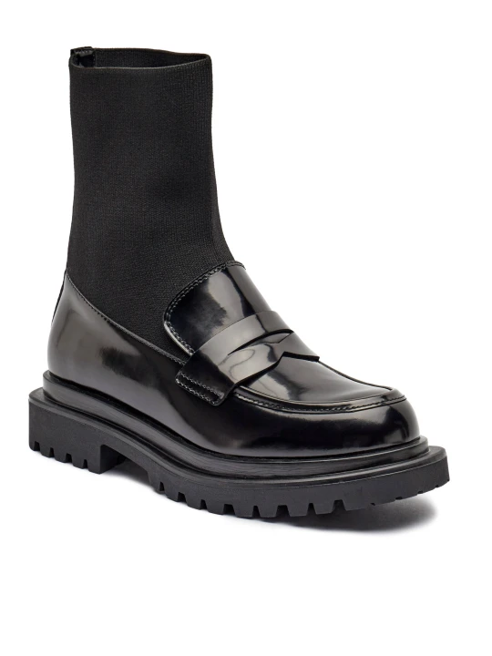 Zdjęcie produktu Marc Cain Skórzane loafersy czarny