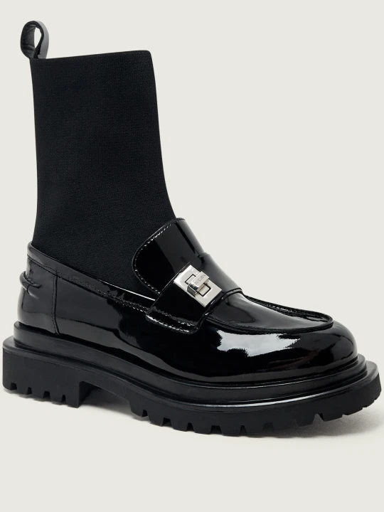 Zdjęcie produktu Marc Cain Skórzane loafersy czarny