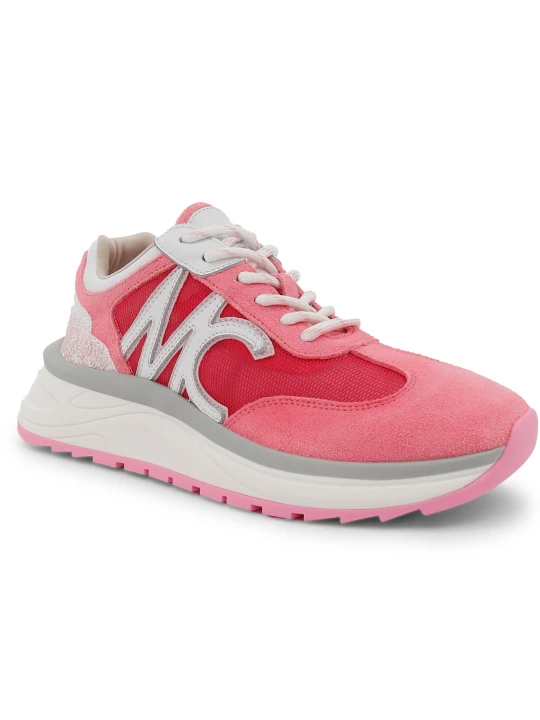 Zdjęcie produktu Marc Cain Skórzane sneakersy różowy