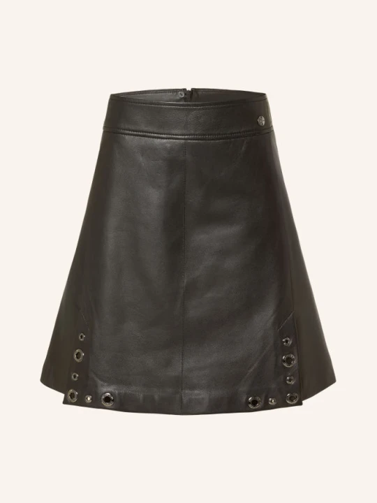 Zdjęcie produktu Marc Cain Spódnica Skórzana Z Nitami schwarz 900 black new