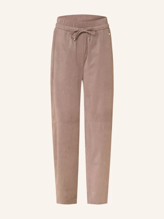 Zdjęcie produktu Marc Cain Spodnie 7 / 8 Ranchi O Wyglądzie Skóry beige