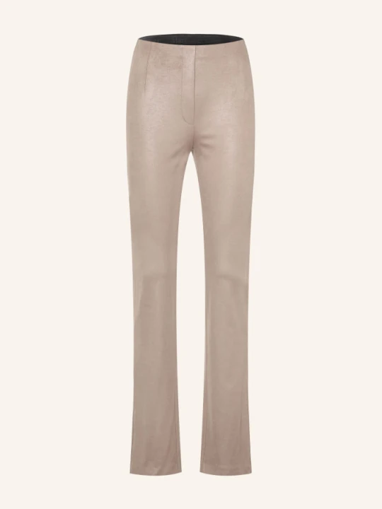 Zdjęcie produktu Marc Cain Spodnie Bootcut Frederica O Wyglądzie Skóry beige