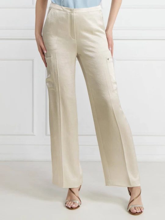 Zdjęcie produktu Marc Cain Spodnie cargo | Straight fit beżowy
