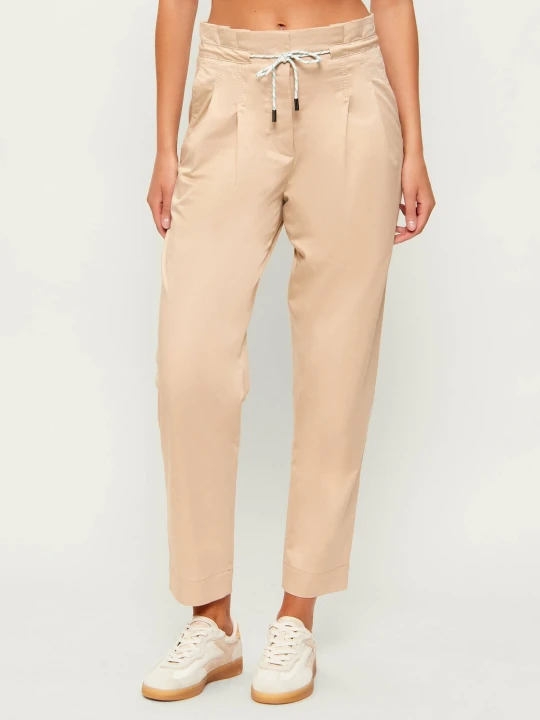 Zdjęcie produktu Marc Cain Spodnie chino FAQUS | Regular Fit | high waist beżowy
