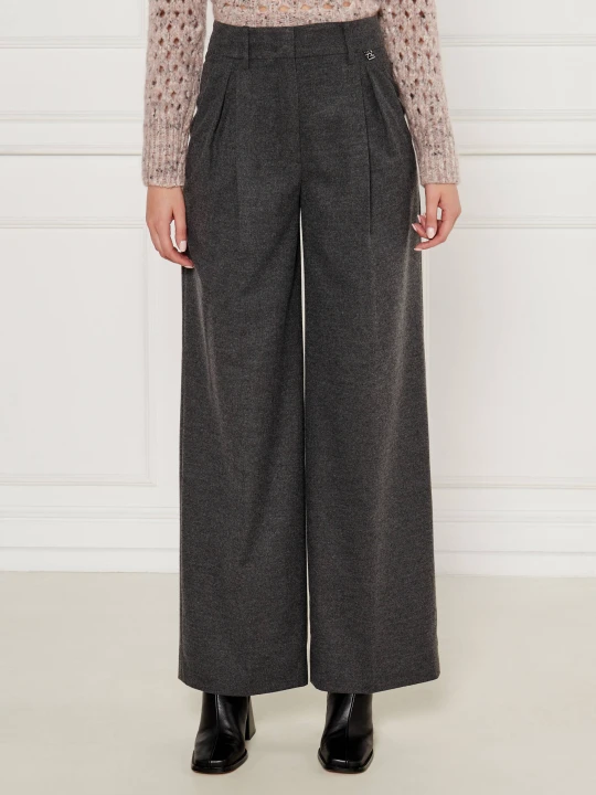 Zdjęcie produktu Marc Cain Spodnie | flare fit grafitowy