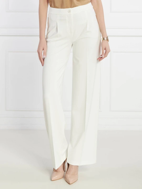 Zdjęcie produktu Marc Cain Spodnie | flare fit | high waist ecru