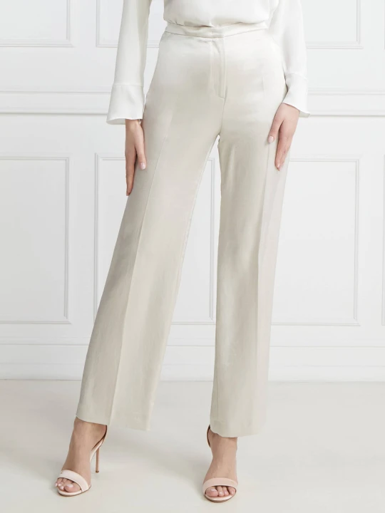Zdjęcie produktu Marc Cain Spodnie | Loose fit | high waist beżowy
