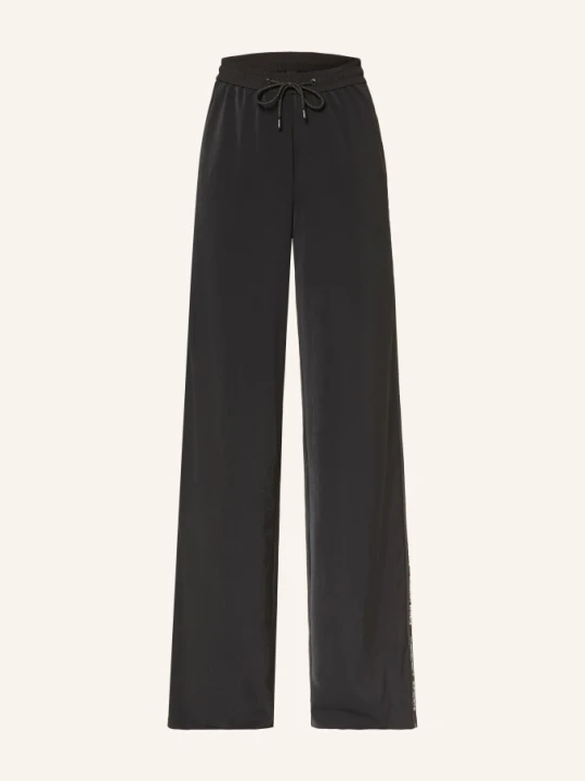 Zdjęcie produktu Marc Cain Spodnie Marlene Welkom Z Galonowymi Paskami schwarz 900 black new