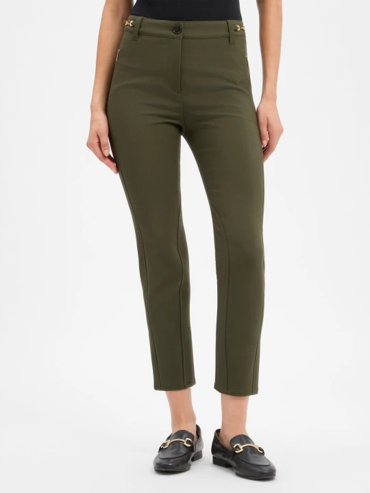 Zdjęcie produktu Marc Cain Spodnie o kroju slim fit Kobiety zielony