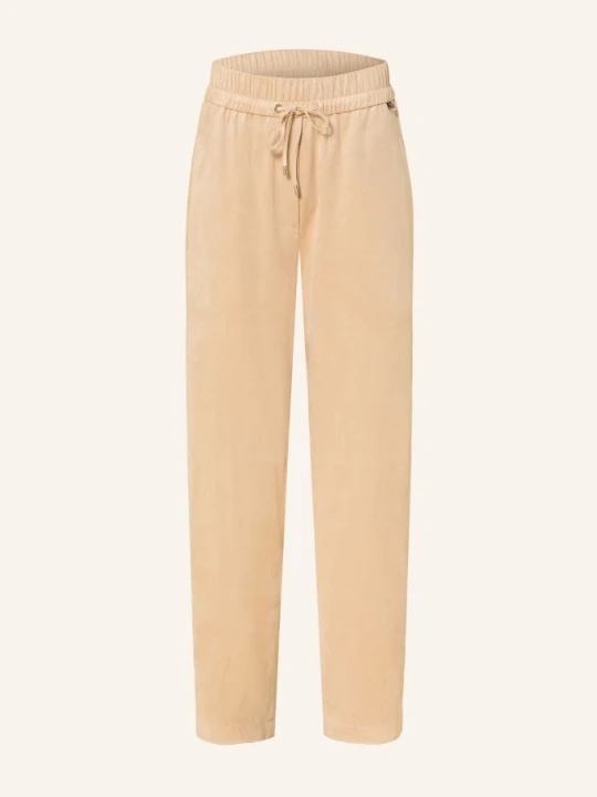 Zdjęcie produktu Marc Cain Spodnie Ranchi O Wyglądzie Skóry beige