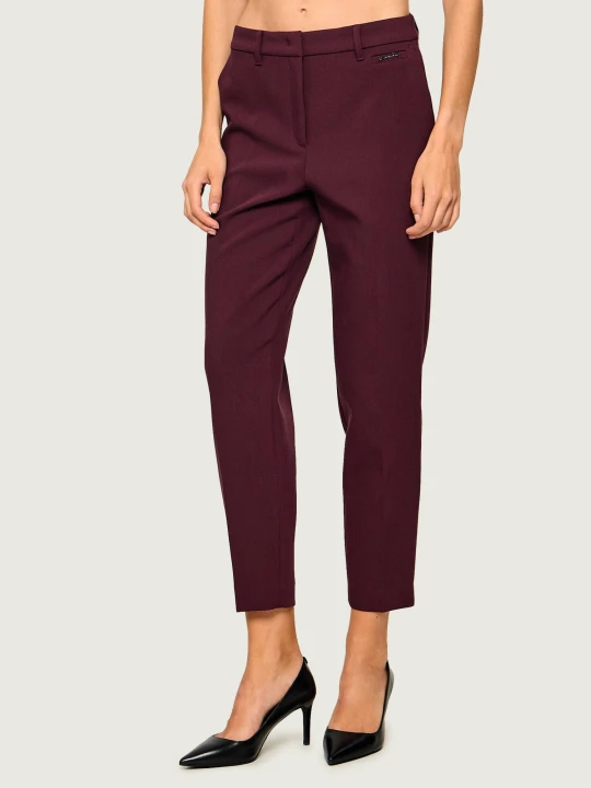 Zdjęcie produktu Marc Cain Spodnie | Regular Fit bordowy