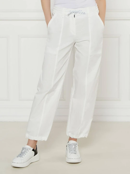 Zdjęcie produktu Marc Cain Spodnie | Relaxed fit biały