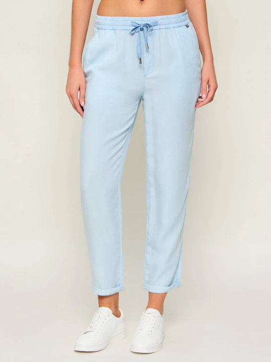 Zdjęcie produktu Marc Cain Spodnie Rhodos | Relaxed fit błękitny